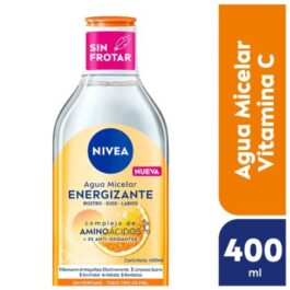 NIVEA AGUA MICELAR ENERGIZANTE SIN PERFUME/TODO TIPO DE PIEL 400 ML