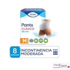 TENA ROPA INTERIOR INCONTINENCIA MODERADA CLÁSICO M 8 UNDS