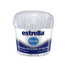 ESTRELLA HISOPOS DESCTARBALES DE ALGODON 125 UNDS