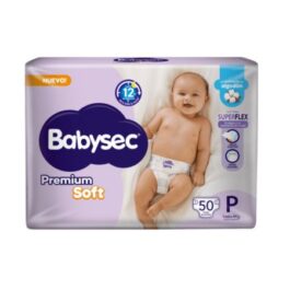 BABYSEC PAÑALES DESECHABLES PREMIUM SOFT HASTA 6 KG 50 UNDS