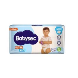 BABYSEC PAÑALES DESECHABLES ULTRA SOFT 8.5-12KG G 40 UNDS