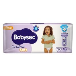 BABYSEC PAÑALES DESECHABLES PREMIUM SOFT 11-14KG XG 32 UNDS