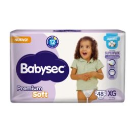 BABYSEC PAÑALES DESECHABLES PREMIUM SOFT 11-14KG XG 48 UNDS