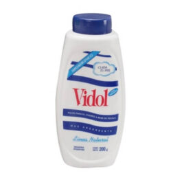 VIDOL POLVO PARA EL CUERPO A BASE DE FECULA HIPOALERGENICO 200 GR