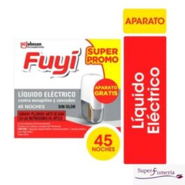 FUYI LIQUIDO ELÉCTRICO CONTRA MOSQUITOS Y ZANCUDOS SIN OLOR 45 NOCHES 32.9 ML