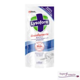 LYSOFORM LIMPIADOR LÍQUIDO DESINFECTANTE DE SUPERFICIES BAÑO DOY PACK 450 ML