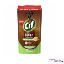 CIF LIMPIADOR LÍQUIDO ULTRA BRILLO MULTISUPERFICIES ESENCIAS CÍTRICAS DOY PACK 380 ML