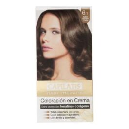 CAPILATIS COLORACION EN CREMA KIT RUBIO OSCURO CENIZA 6.1