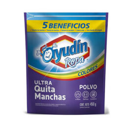 AYUDIN QUITA MANCHAS PARA ROPA  COLORES POLVO DOY PACK 450GR