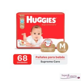 HUGGIES PAÑALES DESECHABLES SUPREME CARE 5.5A9.5 KG M 68 UNDS