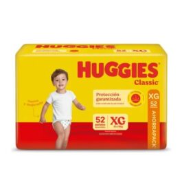 HUGGIES PAÑALES DESECHABLES CLASSIC XG 52 UNDS