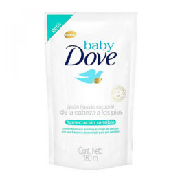 DOVE JABON LIQUIDO CORPORAL HUMECTACION SENSIBLE 180 ML
