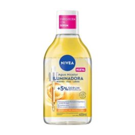 NIVEA AGUA MICELAR ILUMINADORA ROSTRO-OJOS-LABIOS SERUM SIN PERFUME-PIEL SENSIBLE Y OPACA 400 ML