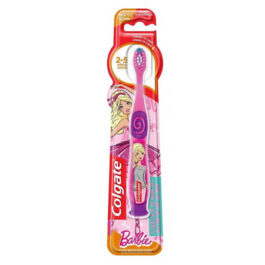 COLGATE CEPILLO DENTAL CON LIMPIADOR DE LENGUA BARBIE 2-5 AÑOS
