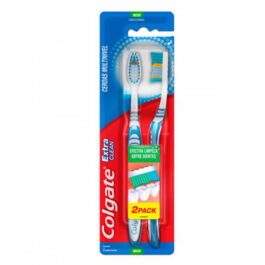 COLGATE CEPILLOS DENTALES MEDIO EXTRA CLEAN 2 UNDS
