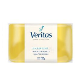 VERITAS JABON DE GLICERINA HIPOALERGENICO PIEL SENSIBLE SIN PERFUME 120 GR