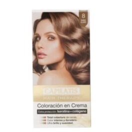 CAPILATIS COLORACION EN CREMA KIT RUBIO 8