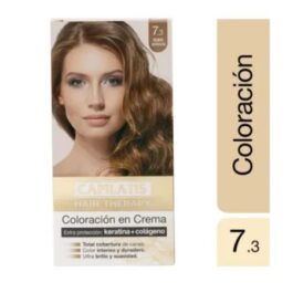 CAPILATIS COLORACION EN CREMA KIT RUBIO DORADO 7.3